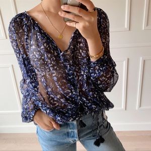 Elizabeth and James blouse 100% silk